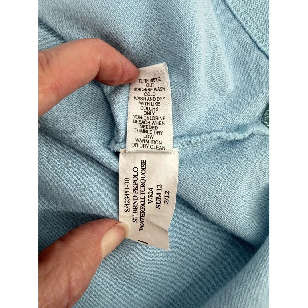 Banana Republic Blue Pique Polo Shirt Men XL Cotton Logo Preppy Golf Casual EUC